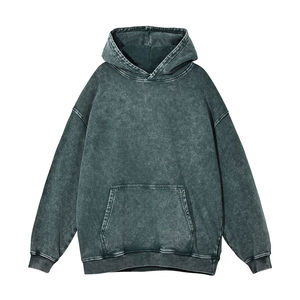 Sudadera con Capucha de Algodón Waffle de Primera Calidad, 400 Gsm, Talla Grande, Estilo Clásico con Lavado Ácido, Sudadera con Diseño Gráfico - Product Image 6