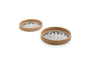 Bandeja de ratán de mesa de forma ovalada de Calidad exclusiva y duradera, último diseño, MOP, bandeja para servir alimentos al por mayor - Product Image 3