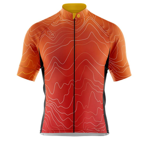 Maillot de cyclisme tendance à fermeture éclair pour homme 2025, respirant, séchage rapide, 100 % polyester, 4 saisons, couleur personnalisée, service OEM - Product Image 1