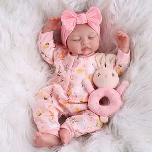 Muñecas <span class=keywords><strong>Reborn</strong></span> para Dormir Babeside, Nancy, 17 Pulgadas, Vinilo, Bebé, Niña Pequeña, Diseño de <span class=keywords><strong>Ojos</strong></span> <span class=keywords><strong>Cerrados</strong></span> - Product Image 6