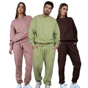 Ensemble de sweatshirts à capuche de jogging unisexe pour hommes à logo personnalisé pantalons de survêtement d'hiver à la mode fermeture à cordon logo avant - Product Image 6