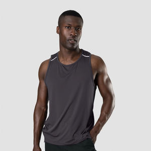 OEM venta al por mayor de fábrica personalizada hombres Activewear Mens Fitted Fitness Tank Tops gimnasio músculo culturismo Tank Top gimnasio correr chaleco - Product Image 4