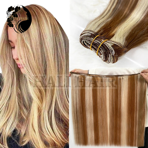 Teñido Super Doble Dibujado Hali Doble Premium Trama Todos los colores Trama 100% Extensiones de cabello humano recto Remy vietnamita - Product Image 3