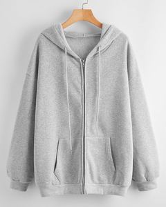 Sudadera con capucha y cremallera con logotipo personalizado para mujer, ropa deportiva bordada de alta calidad, diseño impreso informal, ropa deportiva transpirable de algodón 100% - Product Image 6