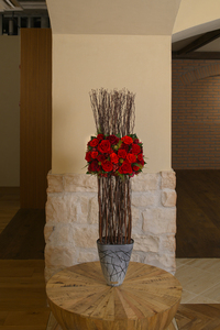 Rosas artificiales japonesas de alta calidad, venta al por mayor, flores y plantas preservadas para decoración de pared grande de boda - Product Image 3