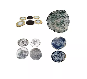 Expensive Enamel Design Square Household Dinnerware Glass Coaster Antique Look Resin & <b>Wooden</b> Flatware Table Tea Cup Mats Pads - Product Image 1