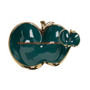 Style européen Ménage Décoratif Salon Table Top Fruits Plateau De Service Argent Plaqué Poignées Bol - Product Image 3