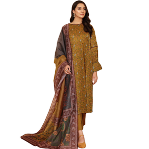 ชุดเดรสสไตล์ pakistani shalwar kameez สไตล์ punjabi 2024อินเทรนด์ลูกไม้ผ้าฝ้าย100% ธรรมชาติยาวถึงพื้น - Product Image 4