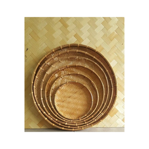 Funda de cesta de bambú hecha a mano para almacenamiento y protección de alimentos - Product Image 6