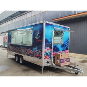 Chariot mobile remorquable pour la vente de nourriture, construction en acier inoxydable, pour les collations, les hot-dogs, les concessions - Garantie de 5 ans à vendre - Product Image 4