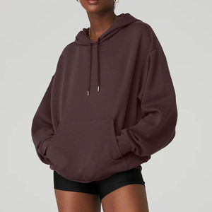 Plain Pullover Hoodie Ladies Hooded Top Casual Hoody Thermal Customized Best High Quality Women's Hoodie - Product Image 5