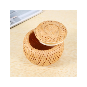 Minicesta de bambú tejida a mano económica, almacenamiento biodegradable ecológico, fabricante de Vietnam para maceta, bote de té - Product Image 2