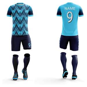 Uniforme de fútbol con paneles de malla para ventilación adicional Uniforme de fútbol con camiseta de manga corta y pantalones cortos con cordón - Product Image 5