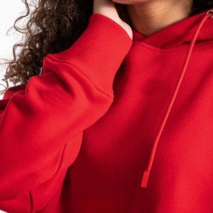 Women Streetwear Autumn/Winter 2026 Hot Selling Printed <b>Fleece</b> <b>Hoodie</b> Set with Front Logo Polyester/Cotton Material - Product Image 4