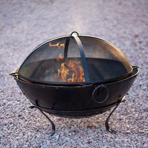Portable foldable iron <b>fire</b> <b>pit</b> for <b>camping</b> adventures picnics and road trips with lightweight compact design - Product Image 5