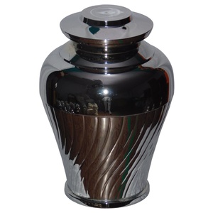 High Quality Modern Brass Cremation Urns With Lining Design Blue Marble Finished For Human Ashes Metal <b>Funeral</b> <b>Supplies</b> - Product Image 5