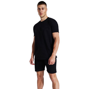 <b>Men</b> 2 Pieces Twin <b>Set</b> Custom Made White <b>and</b> Black Twin <b>Set</b> Breathable Cotton <b>Men</b> Summer <b>Short</b> Sleeve <b>T</b> <b>Shirt</b> <b>Shorts</b> <b>Sets</b> - Product Image 3