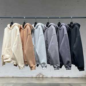 350G Factory Custom Casual Thick 58%Polyester 42%Cotton Blank Oversize Paper <b>Clip</b> Zip up French <b>Terry</b> Mens Zipper Hoodie - Product Image 2