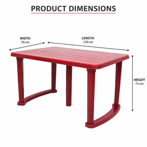 Mesa de Comedor Plegable de Plástico Ecológico Moderno, Diseño Apilable, Acabado Impermeable, Fácil Instalación, Uso en Apartamentos - Product Image 3