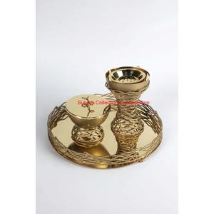 Laiton fabriqué à la main pour brûleur d'oud Lotus Design et porte-encens de brûleur Bakhoor en acier inoxydable pour les occasions religieuses - Product Image 4