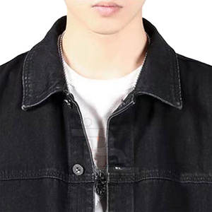 Chaqueta vaquera de gran tamaño para hombre ajustada de fabricación profesional, ropa informal para uso al aire libre, chaqueta vaquera de gran tamaño para hombre con personalización - Product Image 2