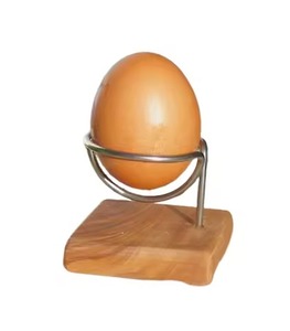 Hen <b>Egg</b> Holder Stand Metal and Hen Shaped with Base Tray for Home Kitchen Counter Top Use - Product Image 4