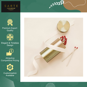 Boîte à allumettes en métal avec logo gravé et étui personnalisé en laiton pour boîte à allumettes, vente en gros de qualité supérieure pour les mariages et les événements d'entreprise - Product Image 2