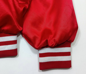 Blouson aviateur en satin personnalisé avec écusson personnalisé style universitaire Streetwear pour hommes et femmes - Product Image 6