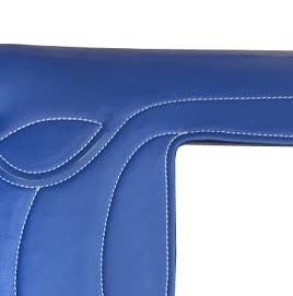 Sillín de ejercicio de carreras hecho a mano sintético azul más vendido, productos de Carreras de Caballos ingleses de la India. - Product Image 2