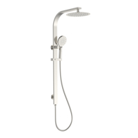 Système de salle de bain de luxe mitigeur de douche chaude et froide robinet de baignoire en acier inoxydable ensemble de douche à effet pluie à 2 voies