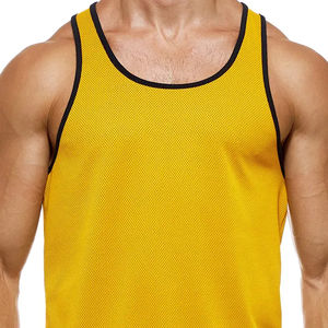 Débardeur de sport pour homme, coupe musclée, en coton 100 % tricoté, sans manches, avec logo personnalisé, service OEM, prix le plus bas. - Product Image 5