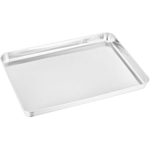 Plaque à biscuits en acier inoxydable pur de haute qualité-Plateau de cuisson professionnel avec finition miroir, non toxique