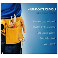 Sac de ceinture en cuir pour outils de charpentier, pochette de construction pour charpentiers et bricoleurs - Personnalisable OEM
