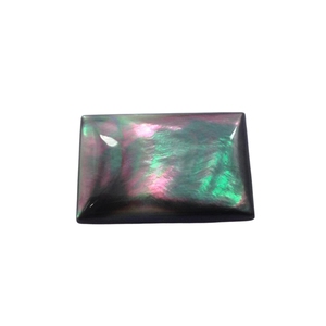 Perlas Sueltas Rectangulares Negras de Madreperla Cabujón - Product Image 1