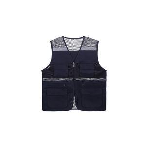 Chaleco DE SEGURIDAD unisex reversible de verano, ropa de trabajo de lona, lona de algodón y poliéster al por mayor - Product Image 2