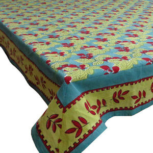 Nappes 100% coton faites à la main par le fabricant indien Nappe de banquet de style moderne Bloc de main Design imprimé résistant à l'huile - Product Image 5