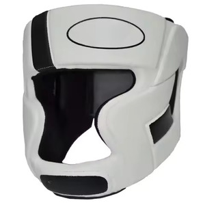 Casco de boxeo unisex para entrenamiento profesional nuevo estilo protección de cabeza de artes marciales de cuero al por mayor con logotipo personalizado - Product Image 1
