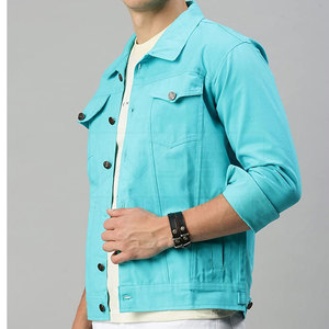 INDEX SPORTSWEAR Fabrication en usine Nouvelle arrivée Veste en jean à manches longues pour homme 100% coton Coupe-vent Personnalisé Vente en gros - Product Image 4