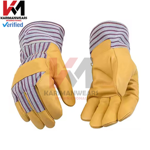 Guantes de Trabajo de Cuero Vacuno de Primera Calidad, Duraderos, de Piel de Oveja de Alta Calidad, Protectores para Soldadura, Pantalla Táctil, Trabajo Pesado - Product Image 4