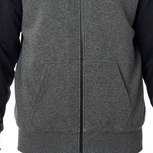 Sweat-shirt décontracté respirant à manches longues en coton avec fermeture éclair Sweats à capuche lourds pour homme - Product Image 4