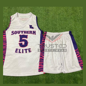 ชุดยูนิฟอร์มบาสเก็ตบอลแบบสปอร์ตแห้งเร็วระบายอากาศได้ดี ดีไซน์ล่าสุดปี 2025  ขนาดใหญ่พิเศษ คุณภาพพรีเมียม พร้อมสกรีนโลโก้ของคุณเอง - Product Image 2