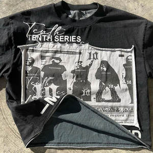 Camiseta de Manga Corta para Hombre, Corte Regular, con Estampado, Estilo Urbano, Camiseta con Estampado para Hombre - Product Image 5