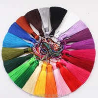 Borlas de Poliéster 100% Sedosas para Manualidades, Joyería, Bolsos, Llaveros, Colgantes, Textiles para el Hogar, Accesorios con Flecos - Personalizables