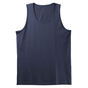 เสื้อกล้ามแขนกุดผู้ชายสำหรับออกกำลังกายผ้าฝ้ายธรรมดา - Product Image 5