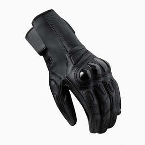 OEM Custom Design Black Genuine Goat Skin Leather Winter Motorbike Gloves Waterproof Breathable Touchscreen Auto Racing Wear - Product Image 2