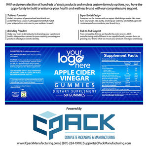 เยลลี่น้ำส้มสายชูแอปเปิ้ลไซเดอร์ผลิตจาก USA สำหรับผู้ใหญ่2ชิ้นประจำวัน - Product Image 4