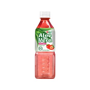 Boisson de jus de fraise à l'aloe vera-500ml (paquet de 24), zéro sucre et zéro calorie, eau de seltz, fournisseurs de gros - Product Image 1