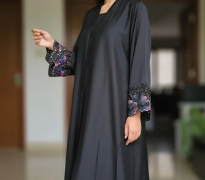 Dubai Style Luxury <b>Abaya</b> Design for Women Elegant Golden <b>Abaya</b> with Crystal and Bead work for <b>Wedding</b> and Special Occasions - Product Image 5