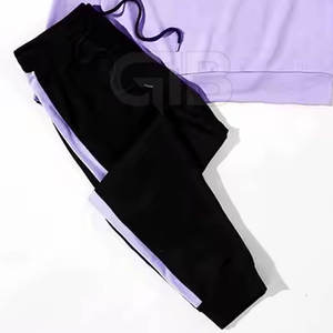 Costumes de survêtement pour hommes de haute qualité Top vente 100% coton ensembles Durable léger et respirant pour la saison d'automne Style solide - Product Image 3