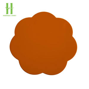 BEST SELLER OEM Lacquer <b>Placemat</b> Handpainted Lacquer Serving Tray Scalloped Tray Table Centerpieces Decoration Handmade - Product Image 3